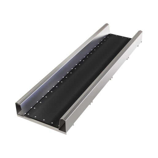 G05805 Aluminum Cattle Weigh Platform - Rubber Lined 2200 x 605mm