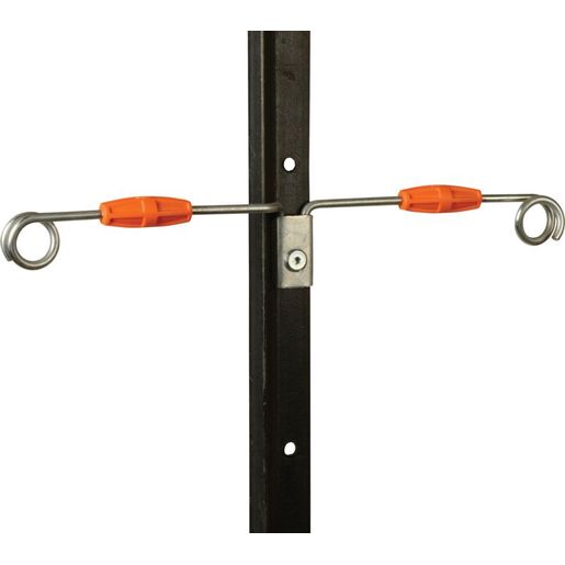 SG202 Steel Post Double End Live Tip Lockset Offset 160mm on Angle